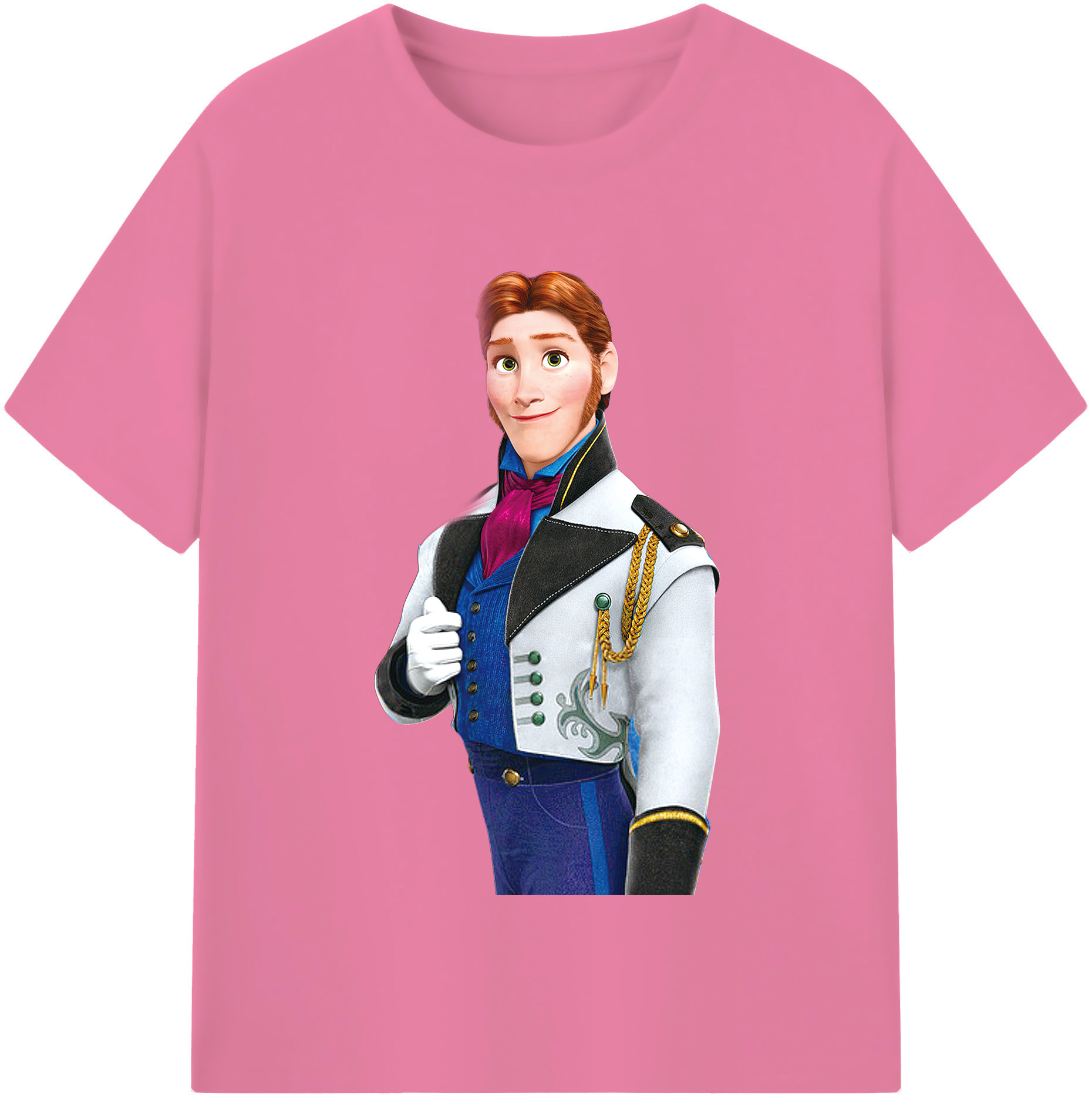 （画像用） アナと雪の女王 アンナ エルサ Frozen Anna Elsa 綿100％半袖Tシャツ（フロントプリント）